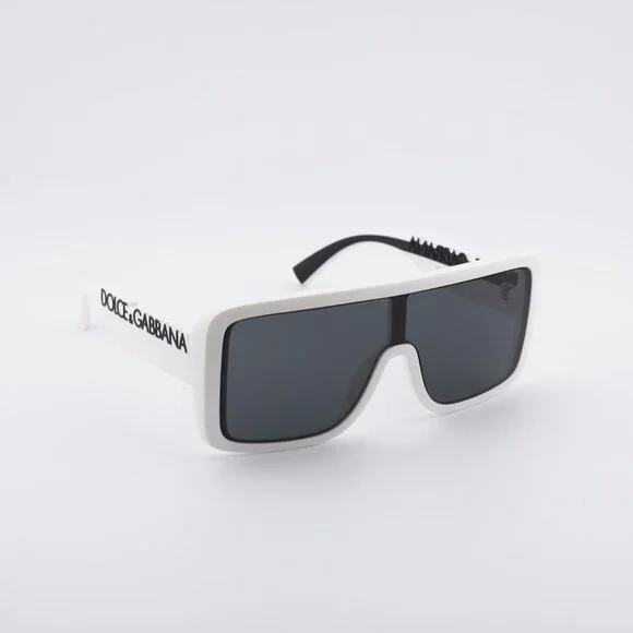 Dolce & Gabbana DG6204 331287 Sunglasses White Shield Frame  display picture 3
